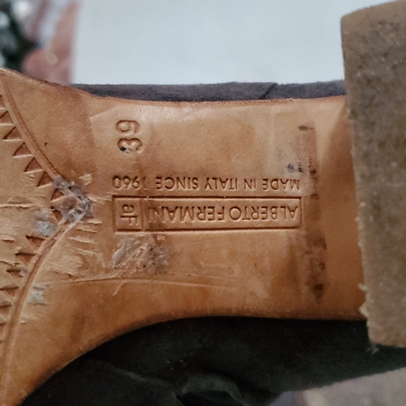 Alberto Fermani Anzio Gray Suede Ankle Boot Size 7 - Picture 7 of 10